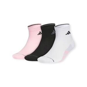 Adidas Assorted Quarter Socks 3-Pack in Pink, Black, White